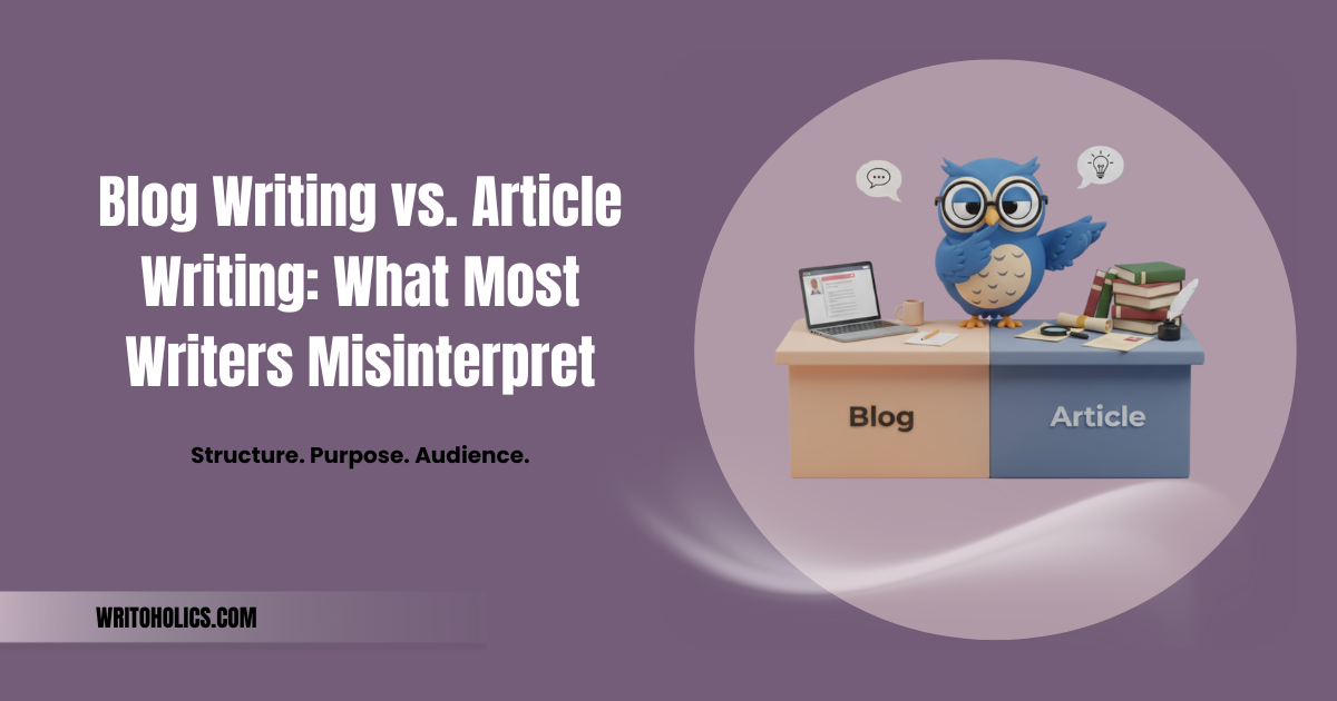 Blog Writing vs. Article Writing: What Most Writers Misinterpret